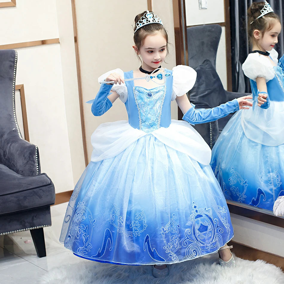 Fantasia Infantil Cinderela Azul
