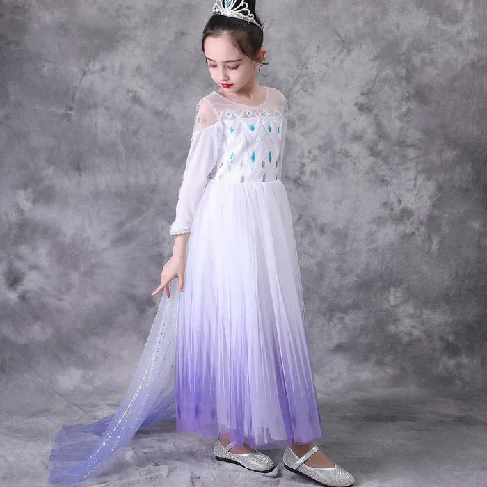 Fantasia Infantil Elsa Frozen Castelo Encantado