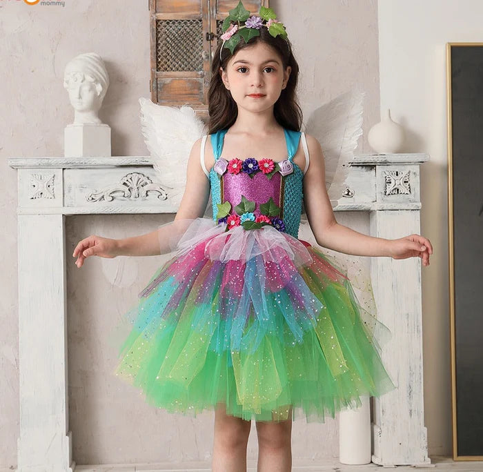 Fantasia Infantil Fada Arco Íris