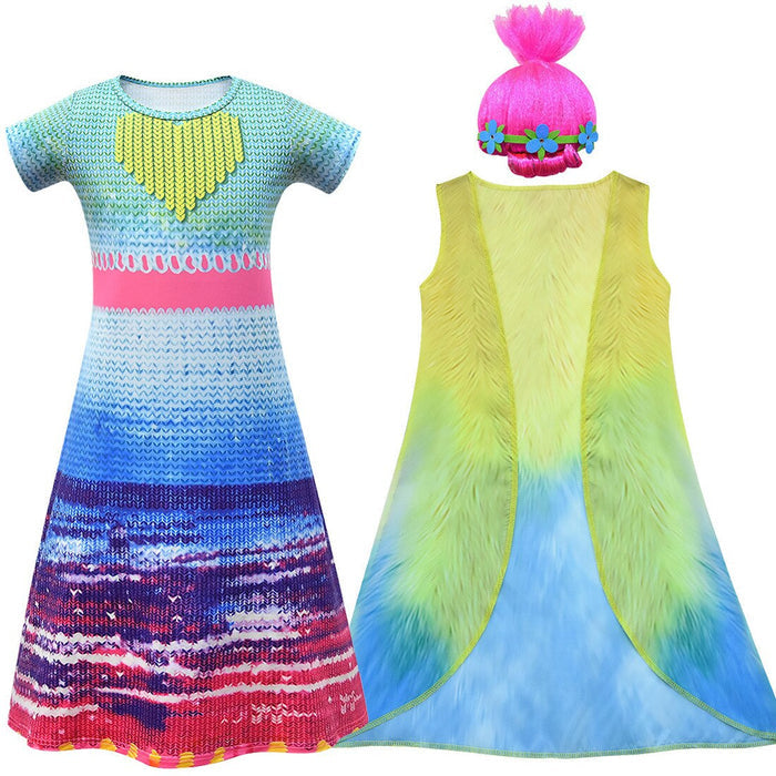 Fantasia Infantil Poppy Popstar – Inspirada em Trolls 2