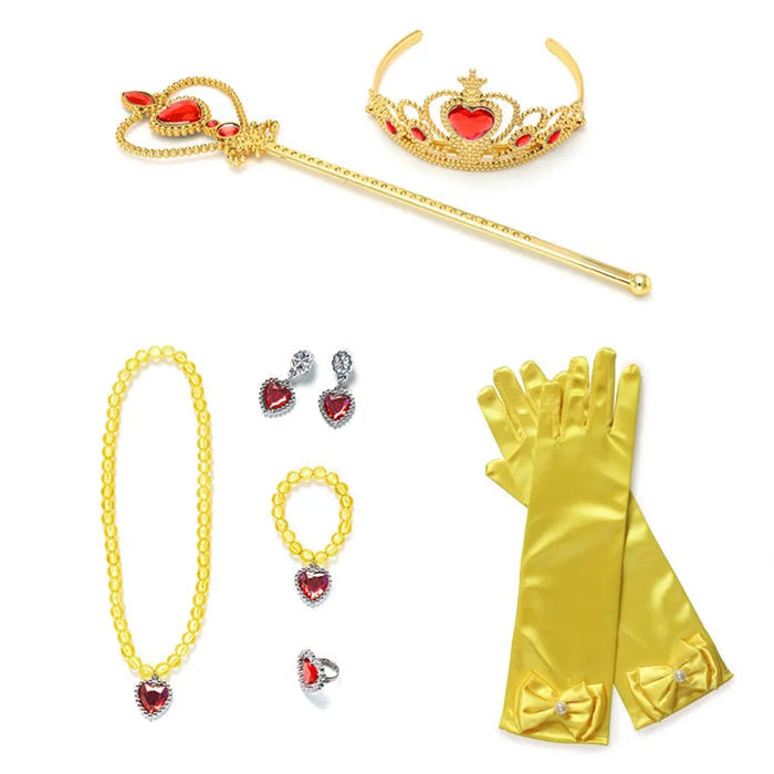 Fantasia Infantil Princesa Dourada – Inspirada na Bela