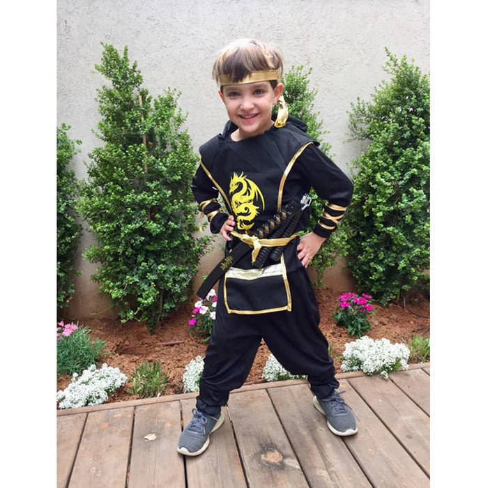 Fantasia Infantil Ninja Ouro