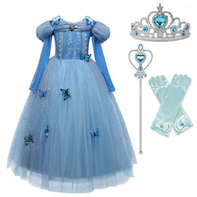 Fantasia Infantil Vestido Cinderela - Baile Real